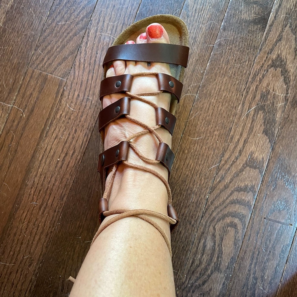 Birkenstock lace up sandals, brand new.